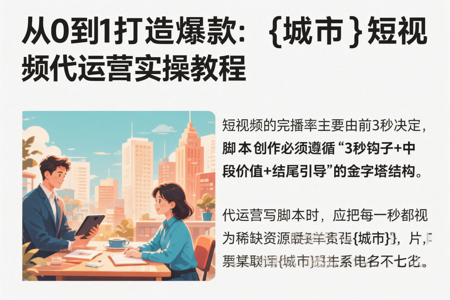 从0到1打造爆款:云南短视频代运营实操教程