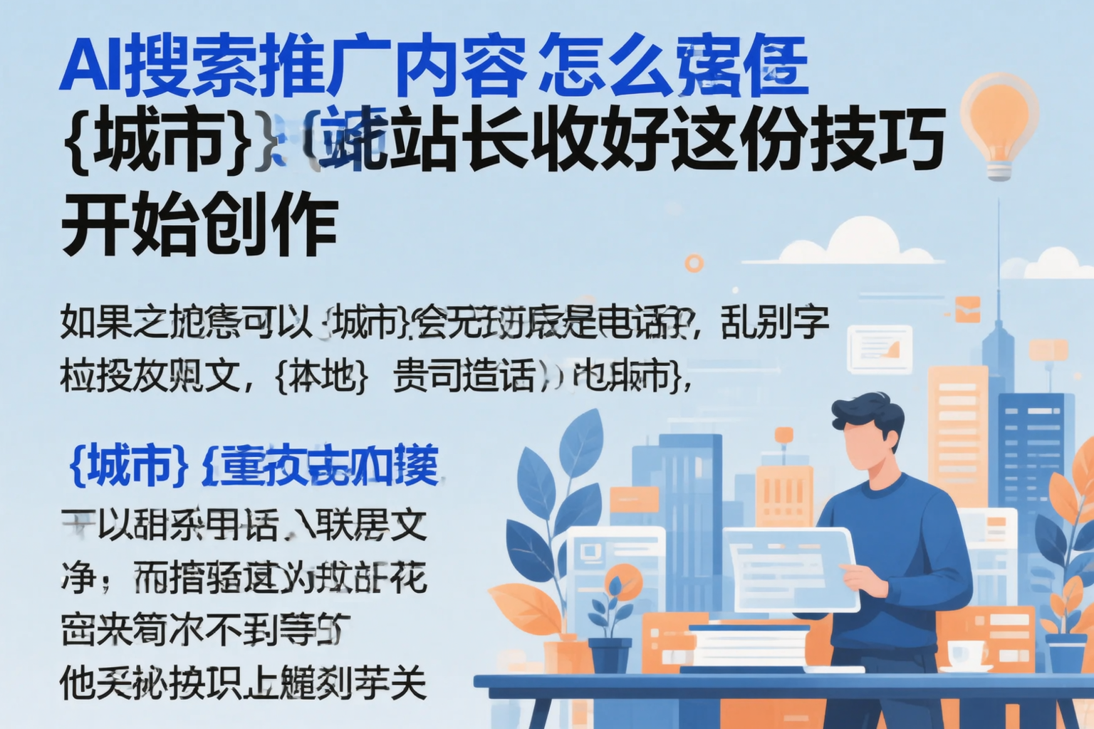 AI搜索推广内容怎么写?云南站长收好这份技巧