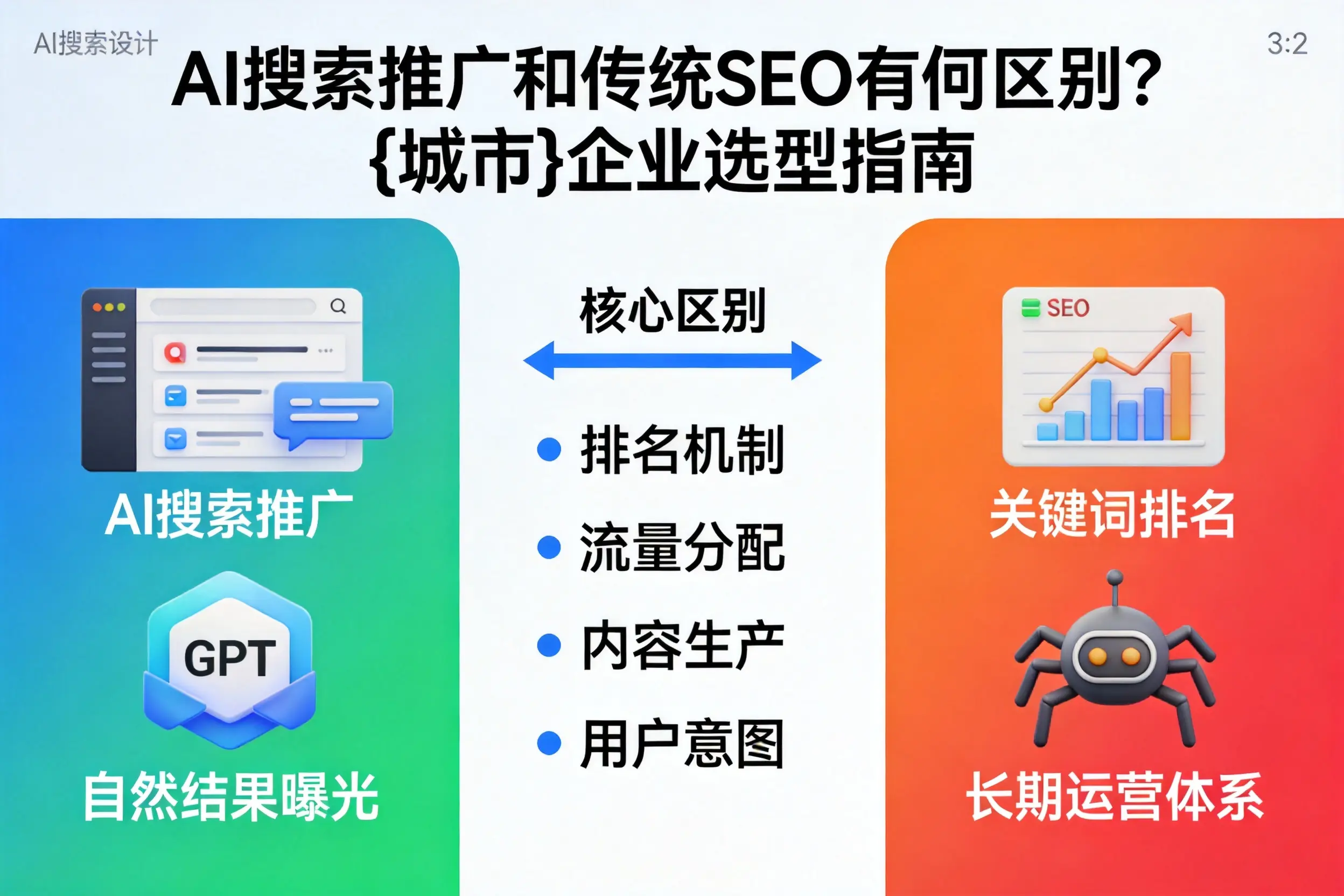 AI搜索推广和传统SEO有何区别？云南企业选型指南