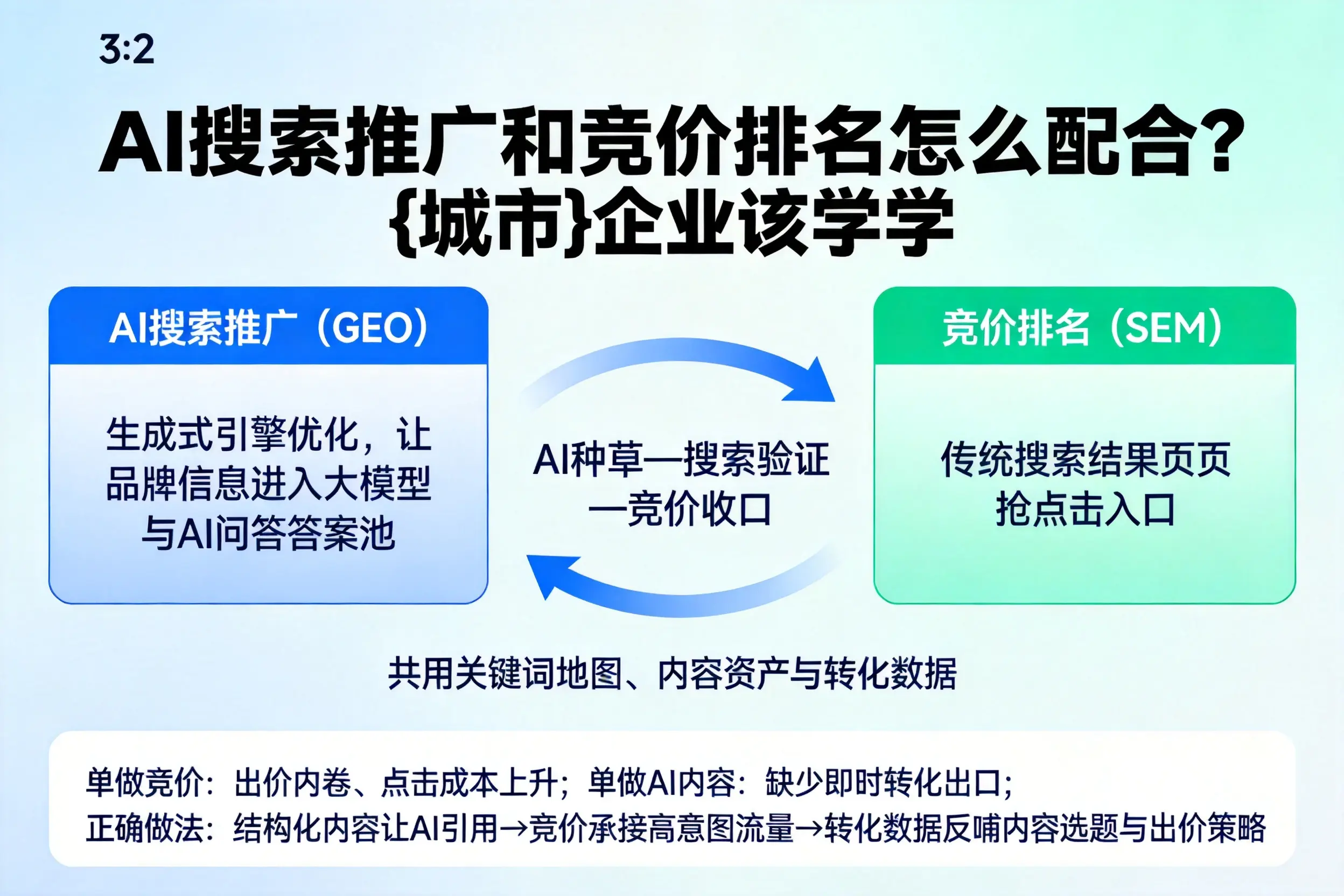 AI搜索推广和竞价排名怎么配合？云南企业该学学