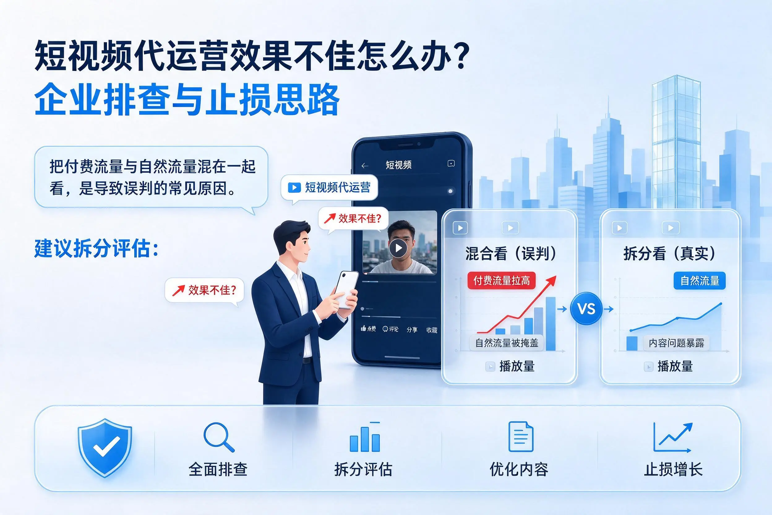 短视频代运营效果不佳怎么办?云南企业排查与止损思路