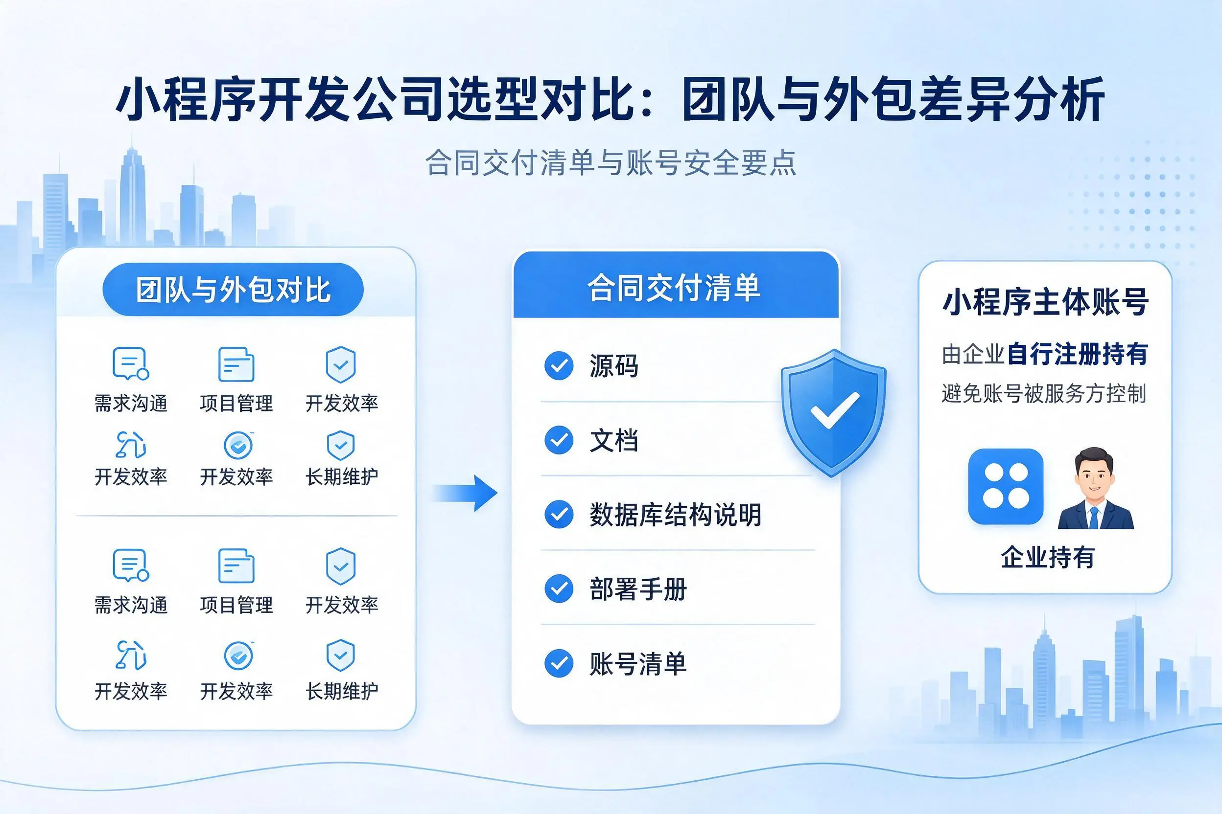 云南小程序开发公司选型对比:团队与外包差异分析