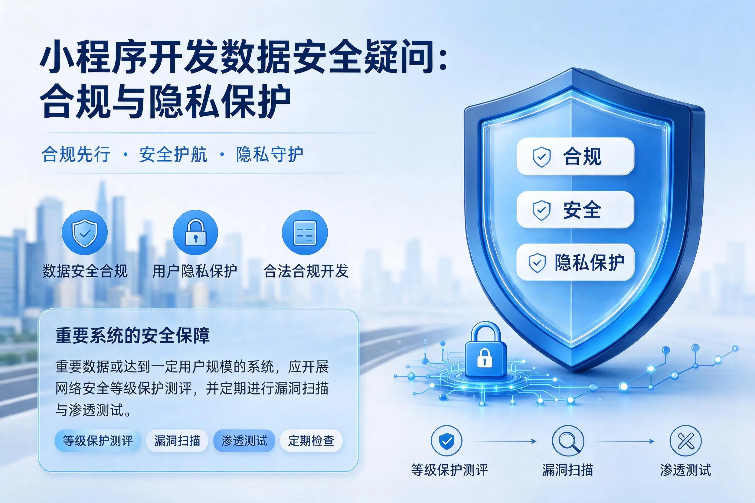云南小程序开发数据安全疑问:合规与隐私保护