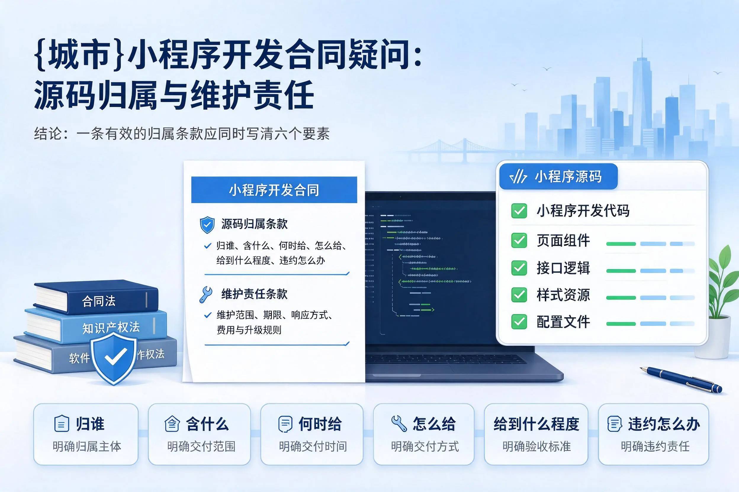 云南小程序开发合同疑问:源码归属与维护责任