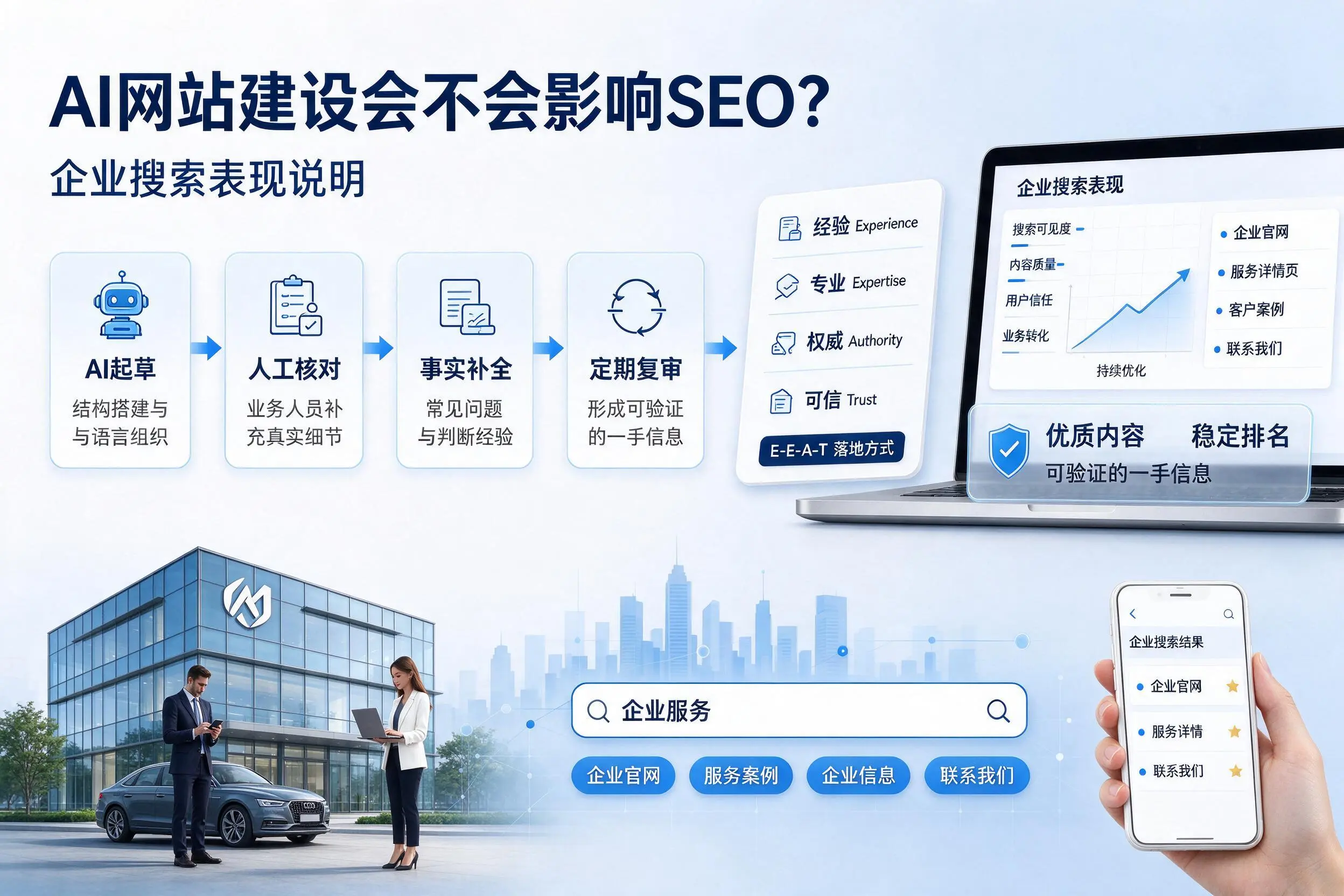 AI网站建设会不会影响SEO?云南企业搜索表现说明
