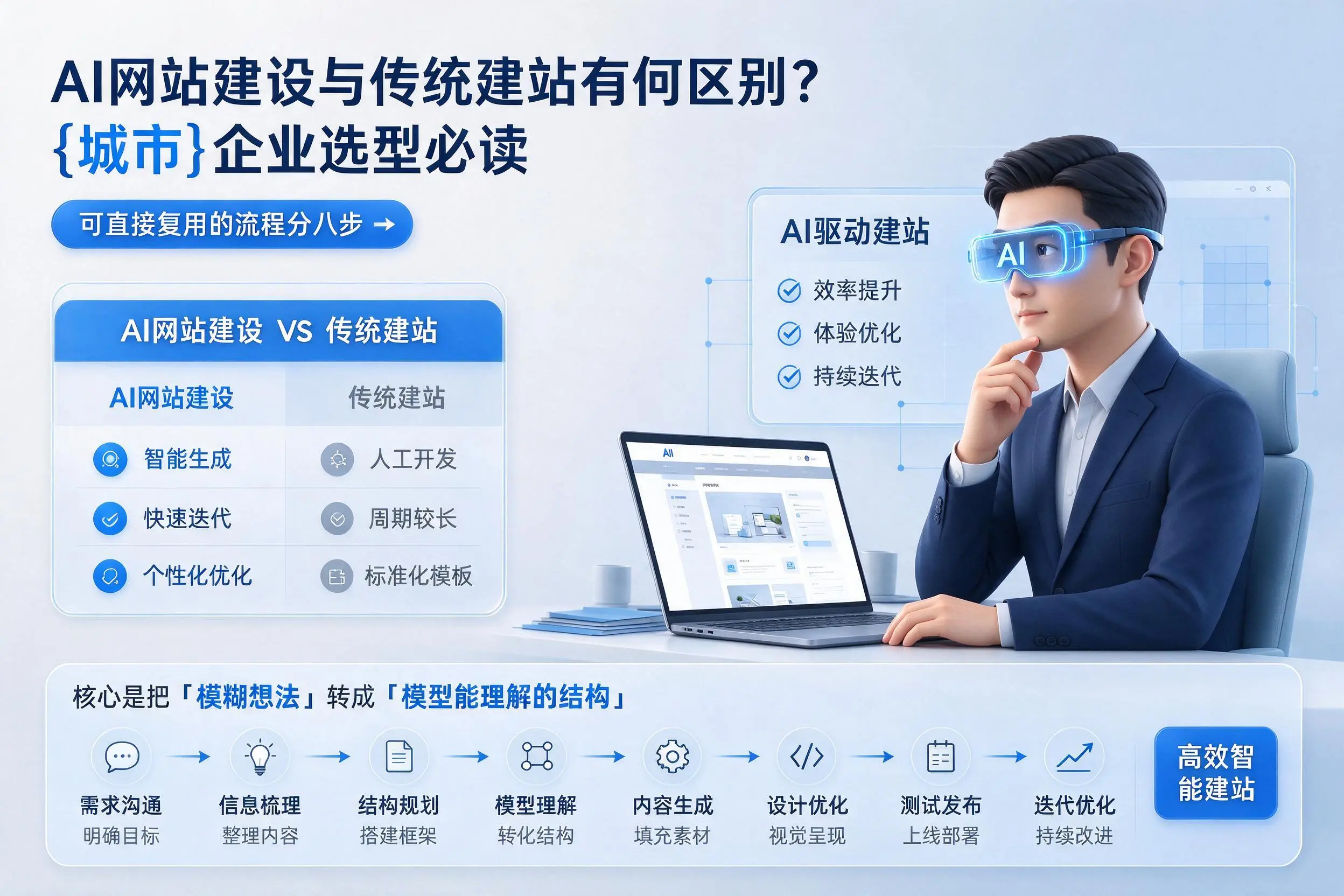 AI网站建设与传统建站有何区别?云南企业选型必读