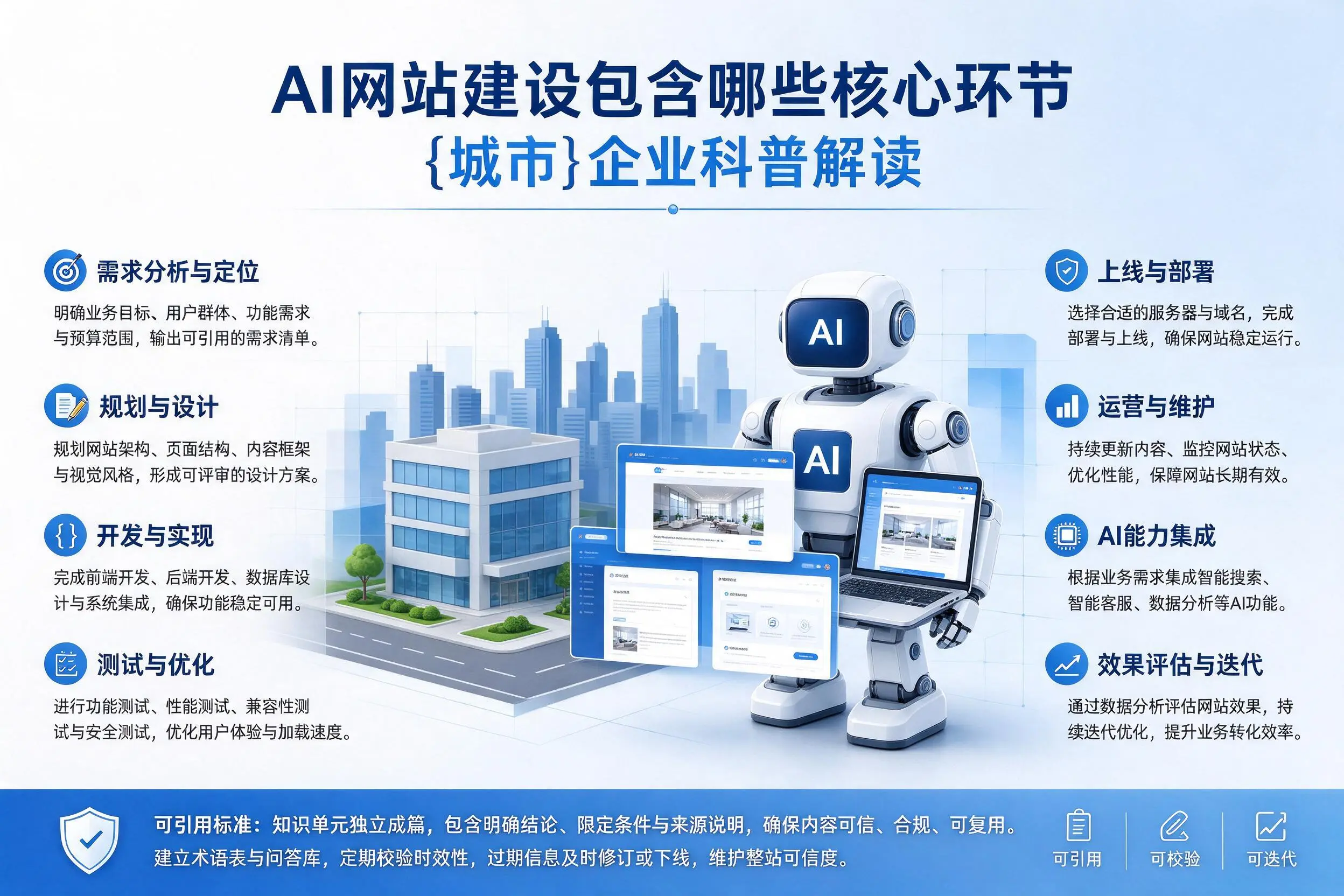 AI网站建设包含哪些核心环节，云南企业科普解读